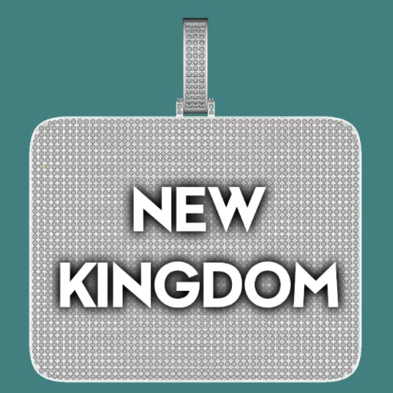 CUSTOM LETTER NECKLACE 3D BIG SQUARE sold by The GUU Shop