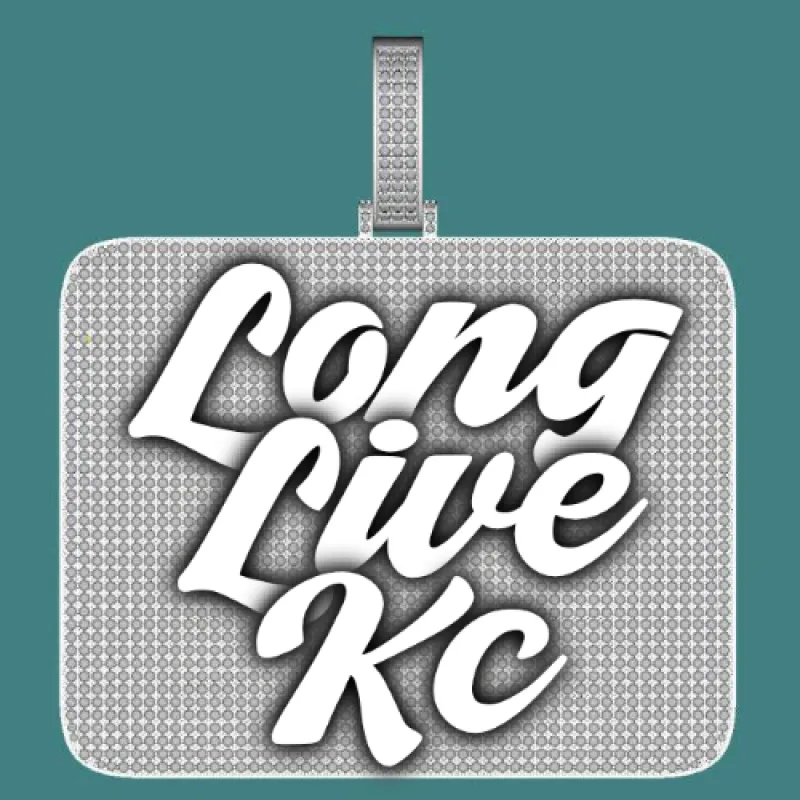 CUSTOM LETTER NECKLACE 3D BIG SQUARE sold by The GUU Shop