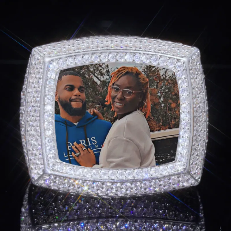 3D CUSTOM PICTURE ICED RING sold by The GUU Shop