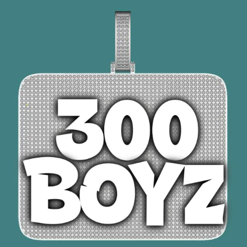 CUSTOM LETTER NECKLACE 3D BIG SQUARE sold by The GUU Shop