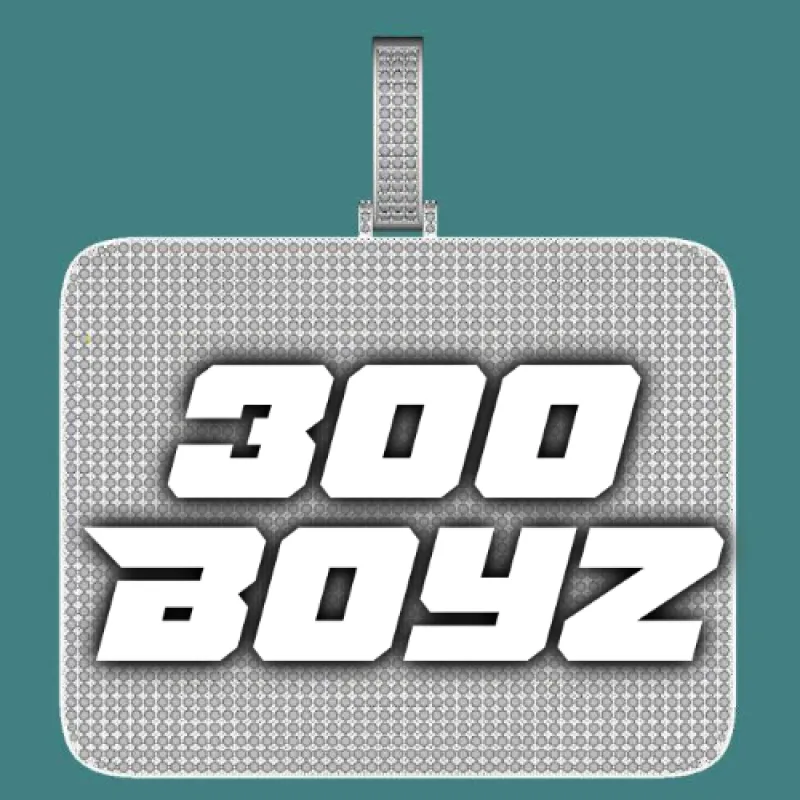 CUSTOM LETTER NECKLACE 3D BIG SQUARE sold by The GUU Shop