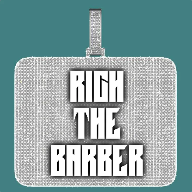 CUSTOM LETTER NECKLACE 3D BIG SQUARE sold by The GUU Shop