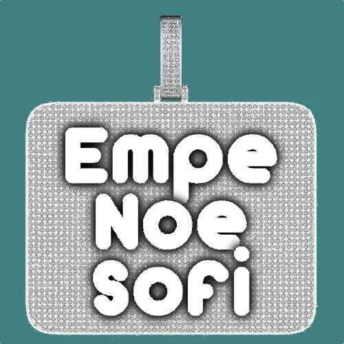 CUSTOM LETTER NECKLACE 3D BIG SQUARE sold by The GUU Shop