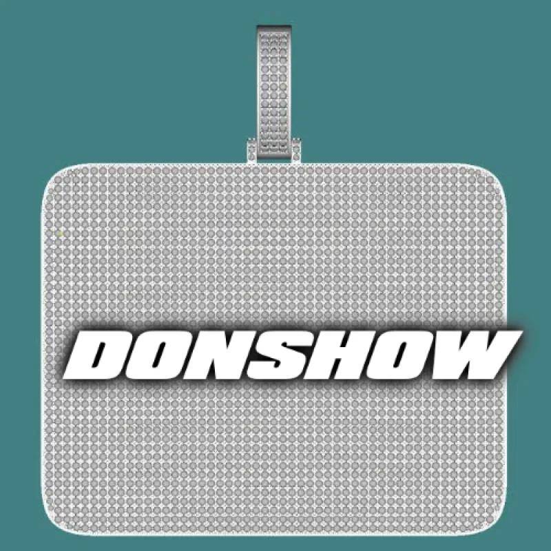 CUSTOM LETTER NECKLACE 3D BIG SQUARE sold by The GUU Shop