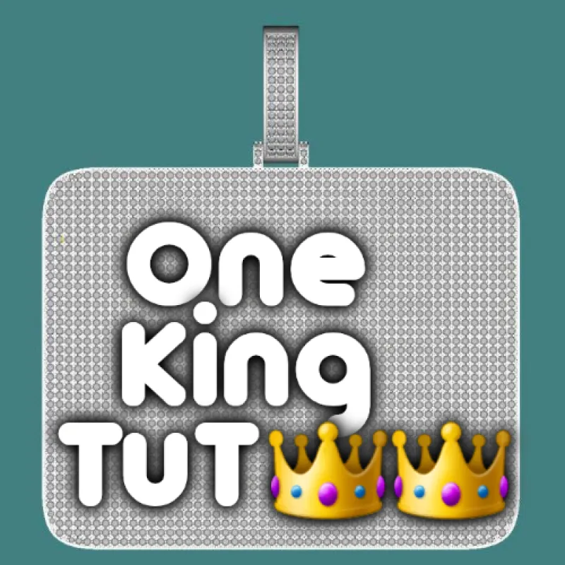 CUSTOM LETTER NECKLACE 3D BIG SQUARE sold by The GUU Shop