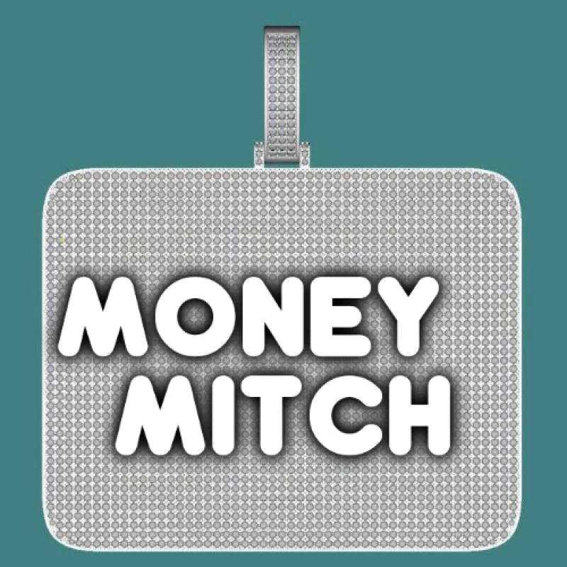 CUSTOM LETTER NECKLACE 3D BIG SQUARE sold by The GUU Shop