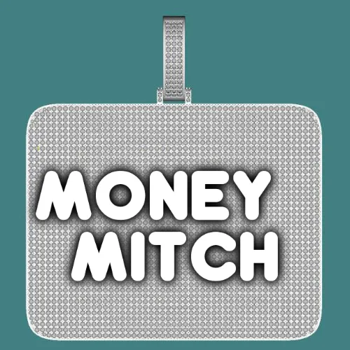 CUSTOM LETTER NECKLACE 3D BIG SQUARE sold by The GUU Shop