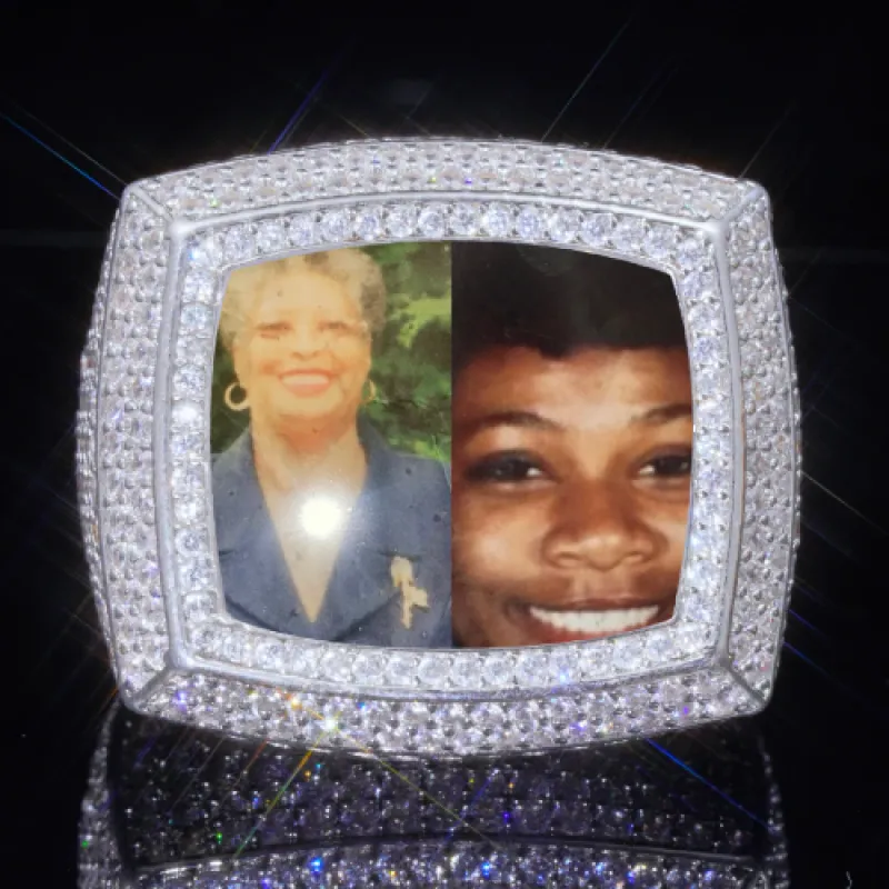 3D CUSTOM PICTURE ICED RING sold by The GUU Shop