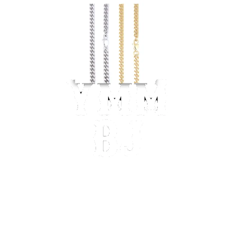 Custom Letters Freibeuter Font Necklace sold by The GUU Shop