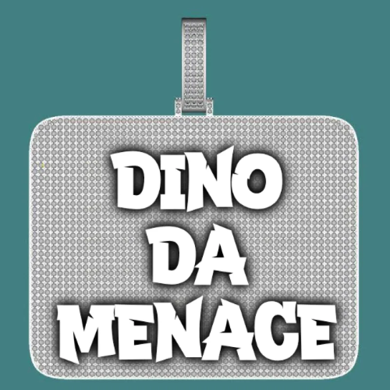 CUSTOM LETTER NECKLACE 3D BIG SQUARE sold by The GUU Shop