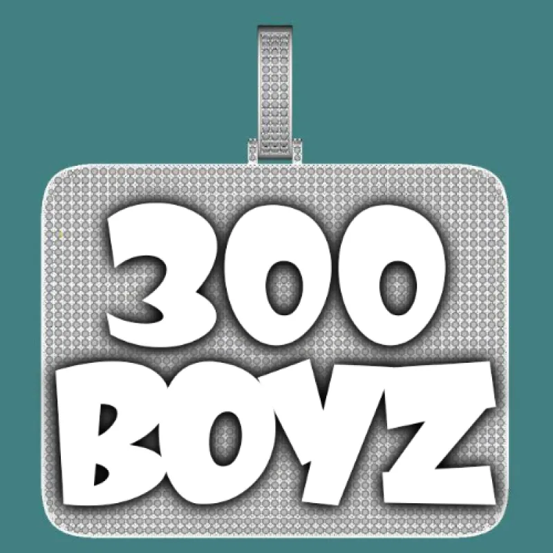 CUSTOM LETTER NECKLACE 3D BIG SQUARE sold by The GUU Shop