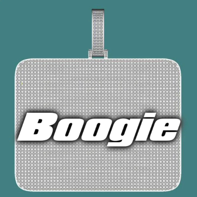 CUSTOM LETTER NECKLACE 3D BIG SQUARE sold by The GUU Shop