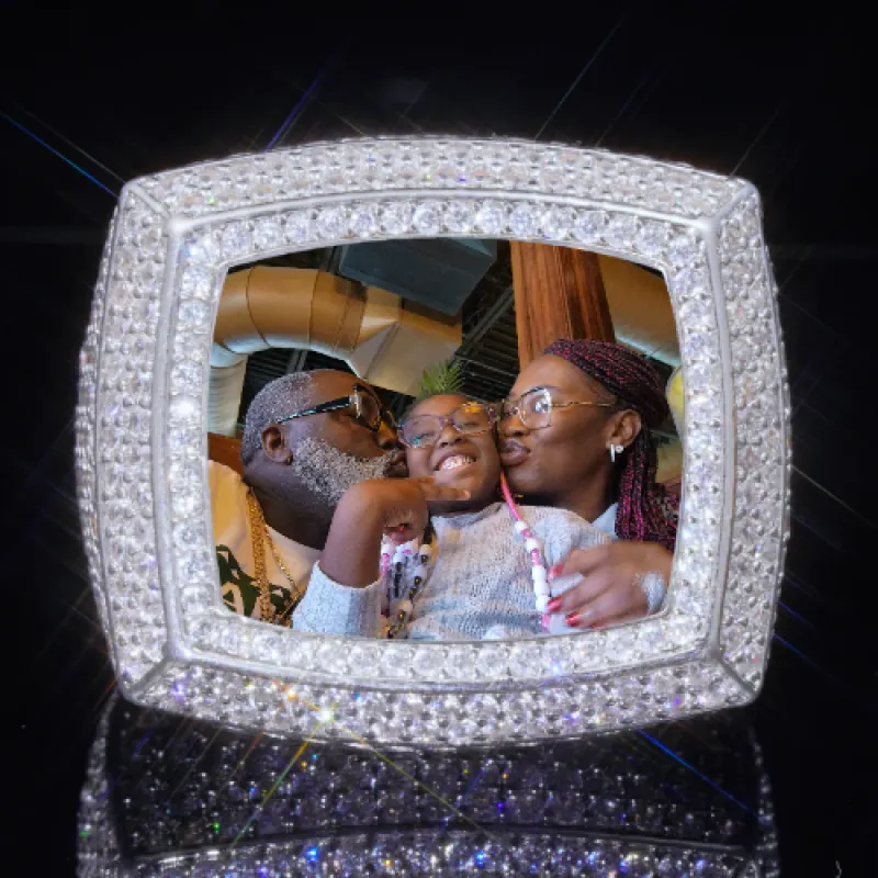 3D CUSTOM PICTURE ICED RING sold by The GUU Shop