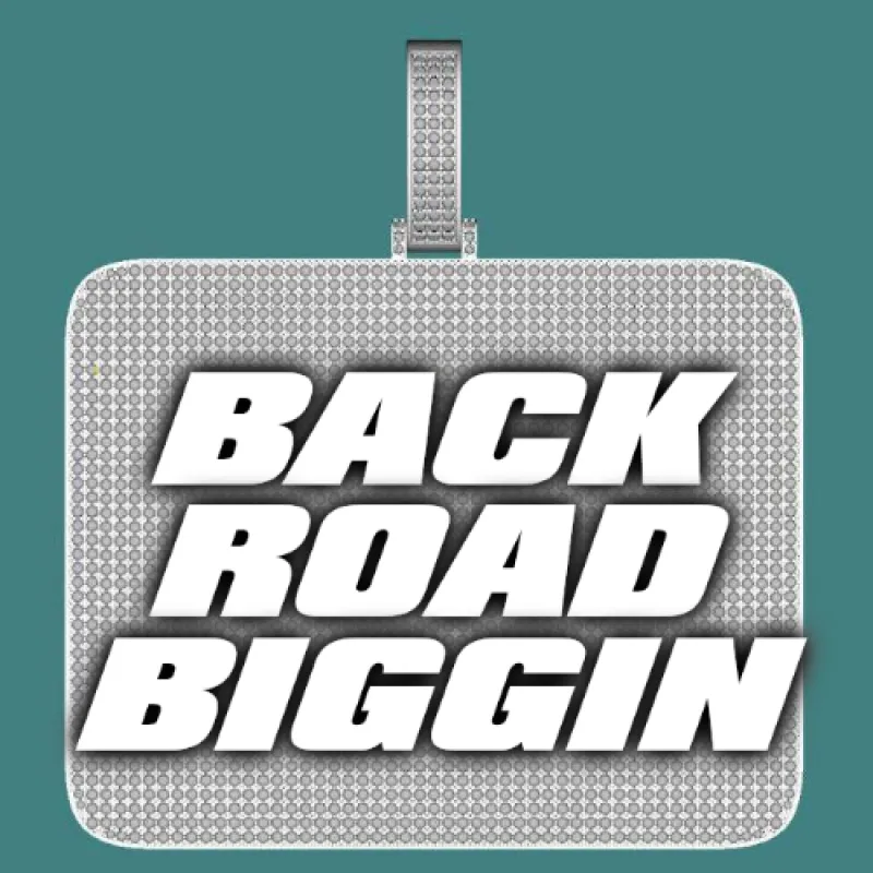 CUSTOM LETTER NECKLACE 3D BIG SQUARE sold by The GUU Shop