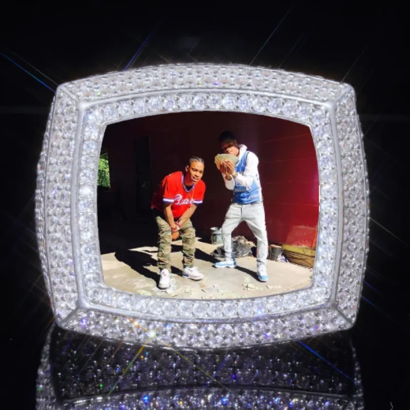 3D CUSTOM PICTURE ICED RING sold by The GUU Shop