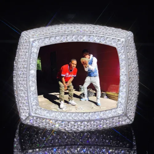 3D CUSTOM PICTURE ICED RING sold by The GUU Shop