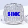 CUSTOM LETTER 3D ICED RING sold by The GUU Shop