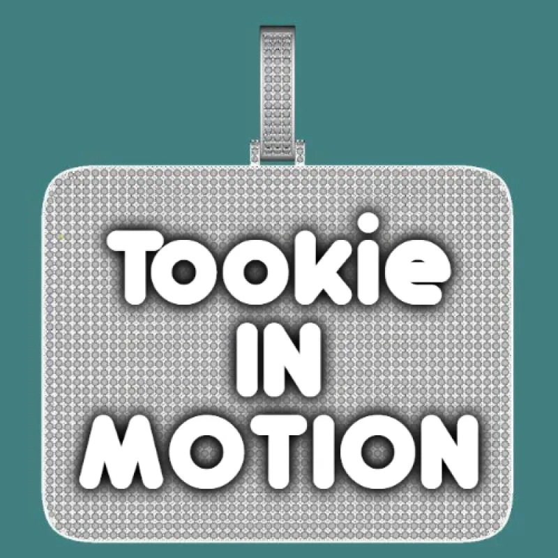 CUSTOM LETTER NECKLACE 3D BIG SQUARE sold by The GUU Shop