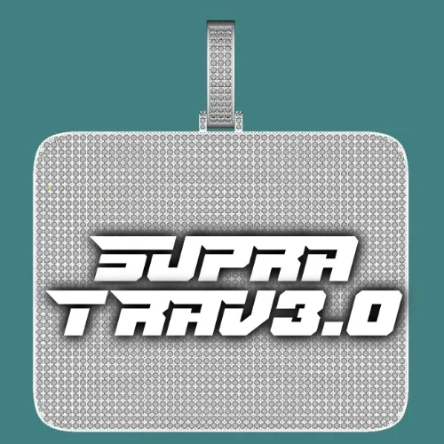 CUSTOM LETTER NECKLACE 3D BIG SQUARE sold by The GUU Shop