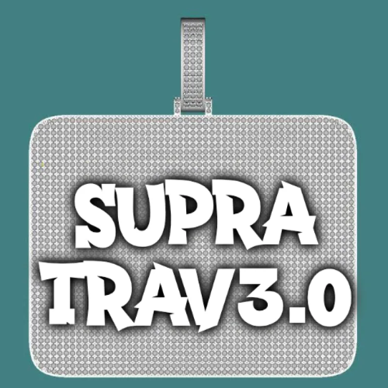 CUSTOM LETTER NECKLACE 3D BIG SQUARE sold by The GUU Shop