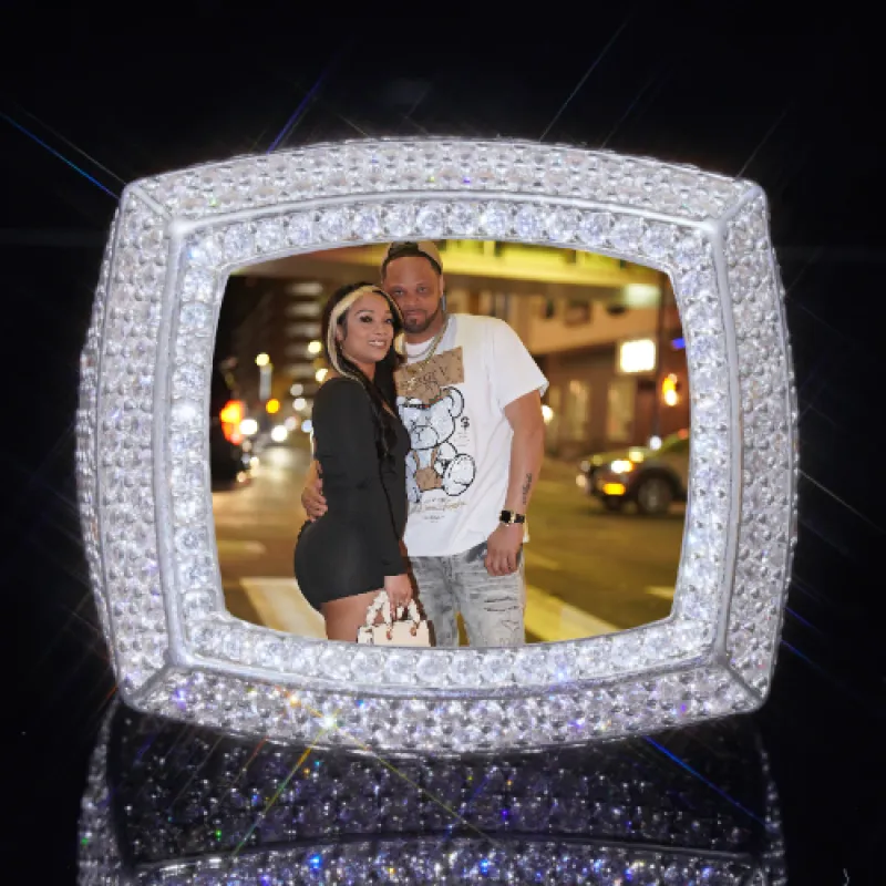 3D CUSTOM PICTURE ICED RING sold by The GUU Shop