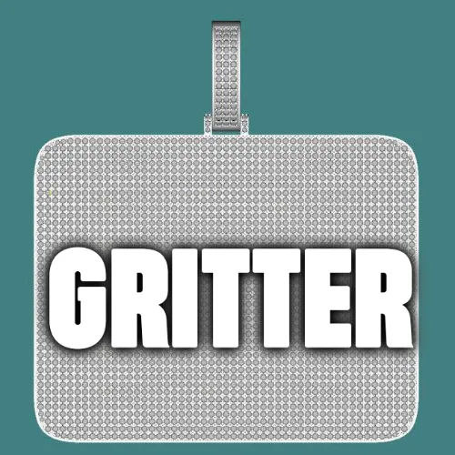 CUSTOM LETTER NECKLACE 3D BIG SQUARE sold by The GUU Shop