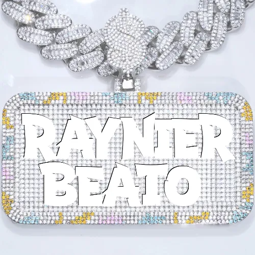 CUSTOM LETTER NECKLACE 3D COLORFUL SQUARE sold by The GUU Shop