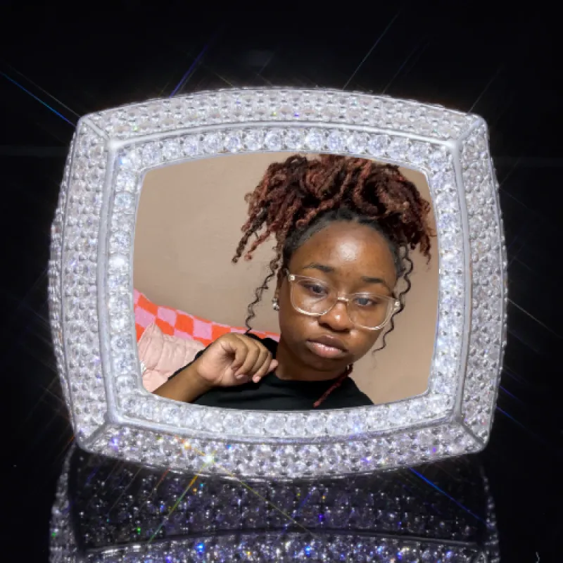 3D CUSTOM PICTURE ICED RING sold by The GUU Shop