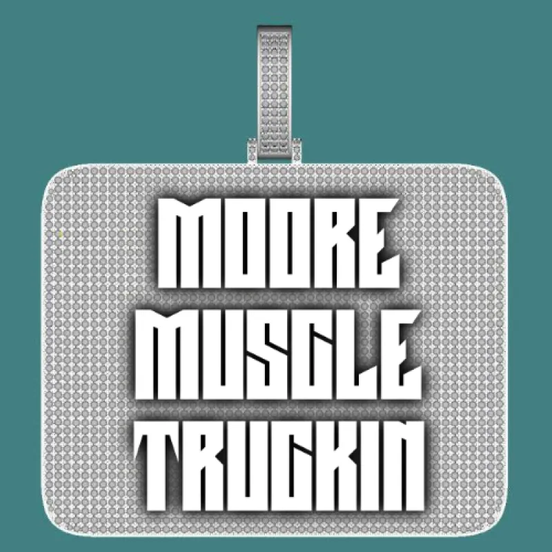 CUSTOM LETTER NECKLACE 3D BIG SQUARE sold by The GUU Shop