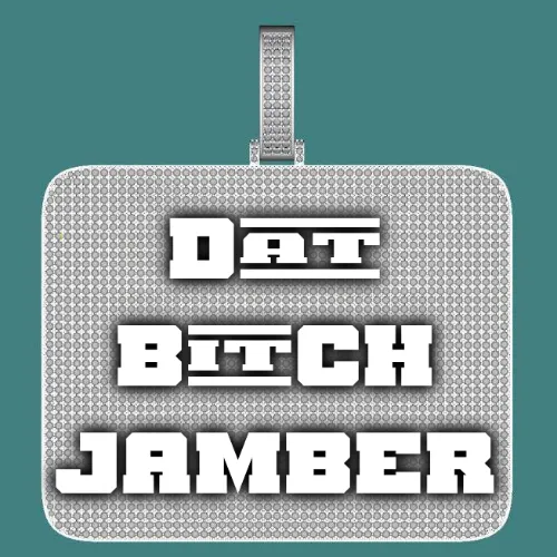 CUSTOM LETTER NECKLACE 3D BIG SQUARE sold by The GUU Shop