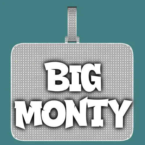 CUSTOM LETTER NECKLACE 3D BIG SQUARE sold by The GUU Shop