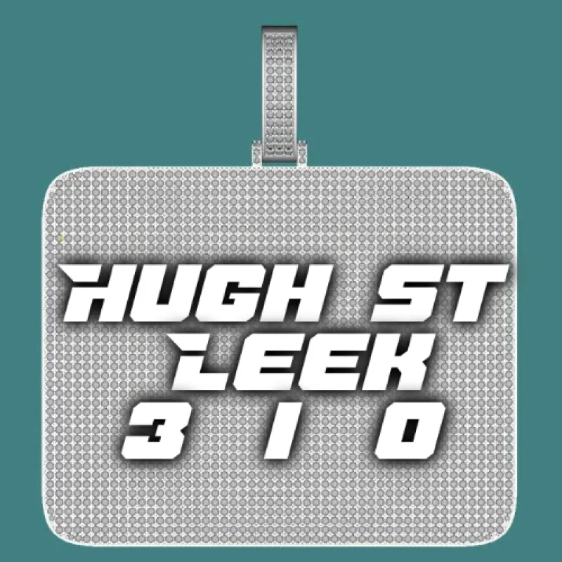 CUSTOM LETTER NECKLACE 3D BIG SQUARE sold by The GUU Shop