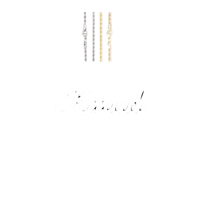 Script Custom Letter Necklace sold by The GUU Shop