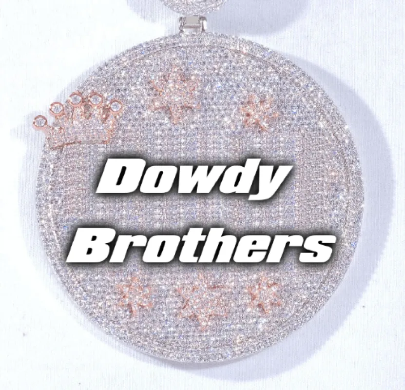 CUSTOM LETTER NECKLACE 3D BIG CROWN DISC sold by The GUU Shop