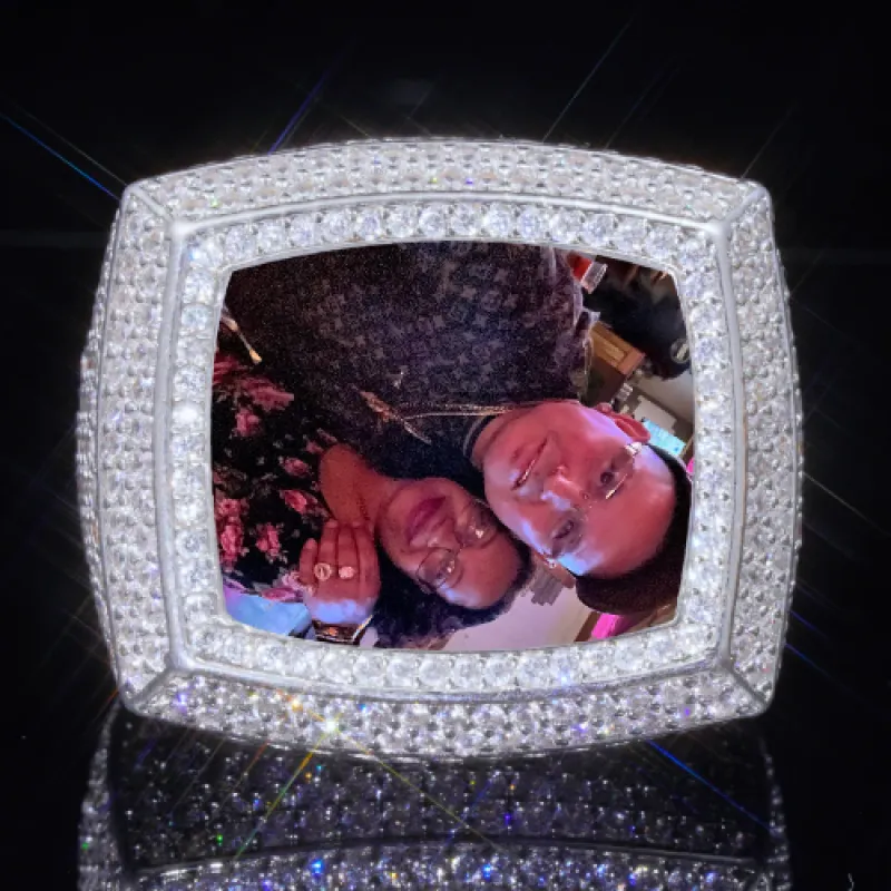 3D CUSTOM PICTURE ICED RING sold by The GUU Shop