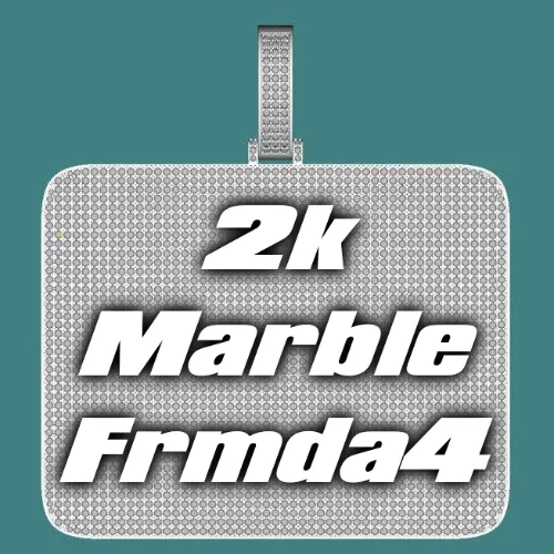 CUSTOM LETTER NECKLACE 3D BIG SQUARE sold by The GUU Shop