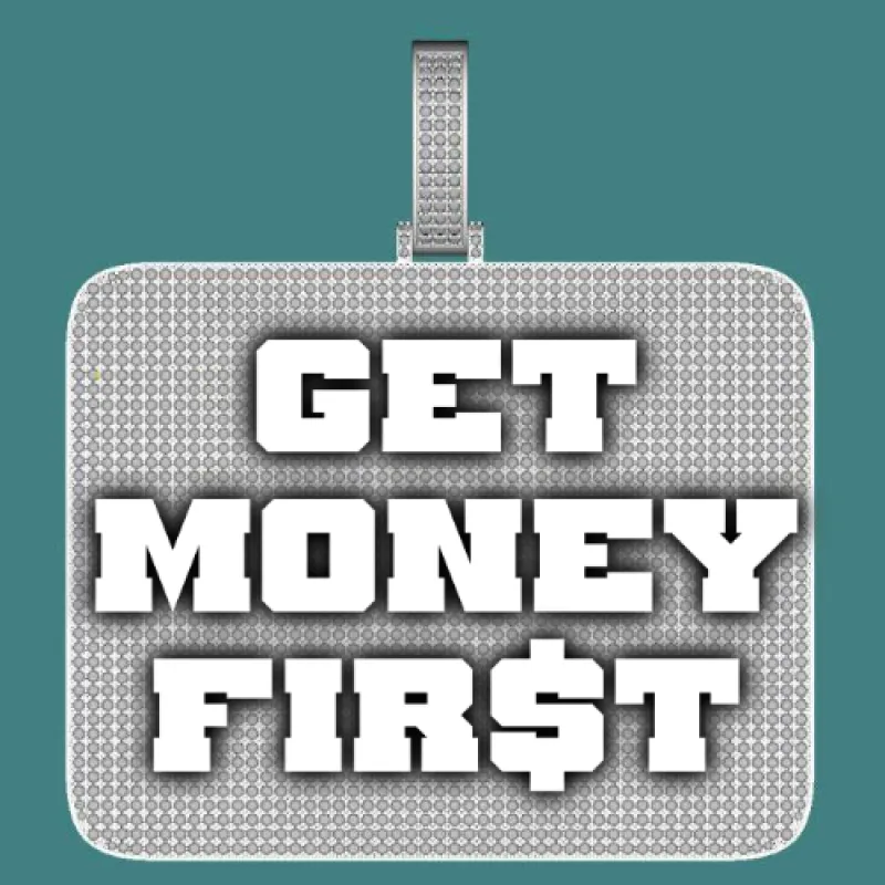 CUSTOM LETTER NECKLACE 3D BIG SQUARE sold by The GUU Shop