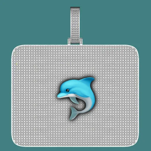 CUSTOM LETTER NECKLACE 3D BIG SQUARE sold by The GUU Shop