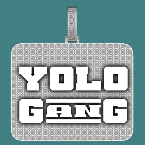 CUSTOM LETTER NECKLACE 3D BIG SQUARE sold by The GUU Shop