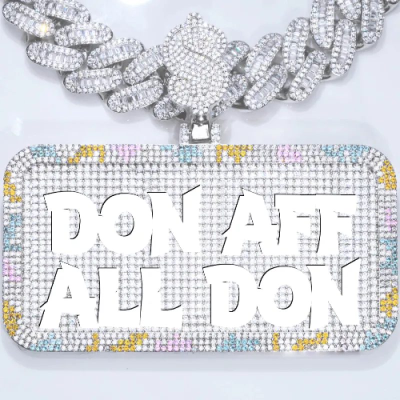 CUSTOM LETTER NECKLACE 3D COLORFUL SQUARE sold by The GUU Shop