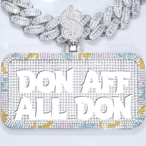 CUSTOM LETTER NECKLACE 3D COLORFUL SQUARE sold by The GUU Shop