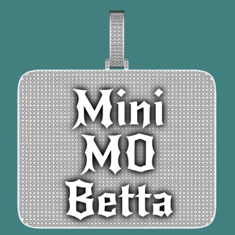 CUSTOM LETTER NECKLACE 3D BIG SQUARE sold by The GUU Shop