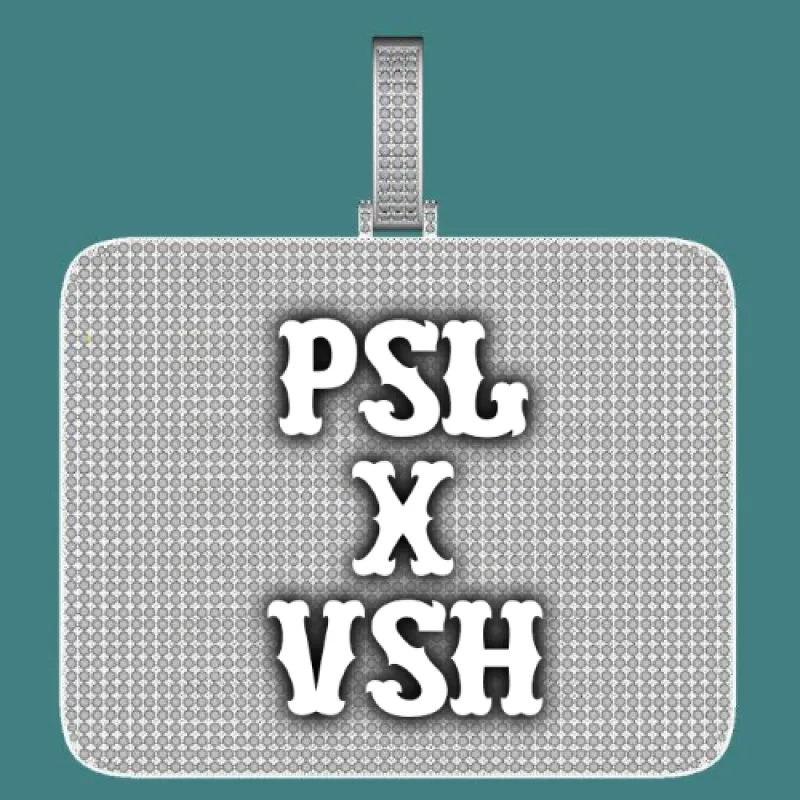 CUSTOM LETTER NECKLACE 3D BIG SQUARE sold by The GUU Shop