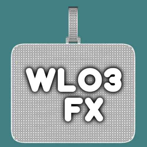 CUSTOM LETTER NECKLACE 3D BIG SQUARE sold by The GUU Shop