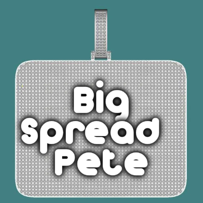 CUSTOM LETTER NECKLACE 3D BIG SQUARE sold by The GUU Shop