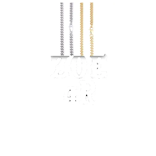 Custom Letters Freibeuter Font Necklace sold by The GUU Shop