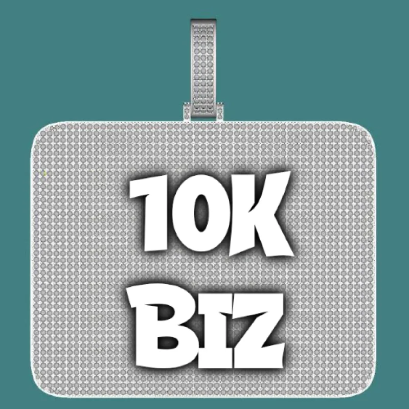 CUSTOM LETTER NECKLACE 3D BIG SQUARE sold by The GUU Shop