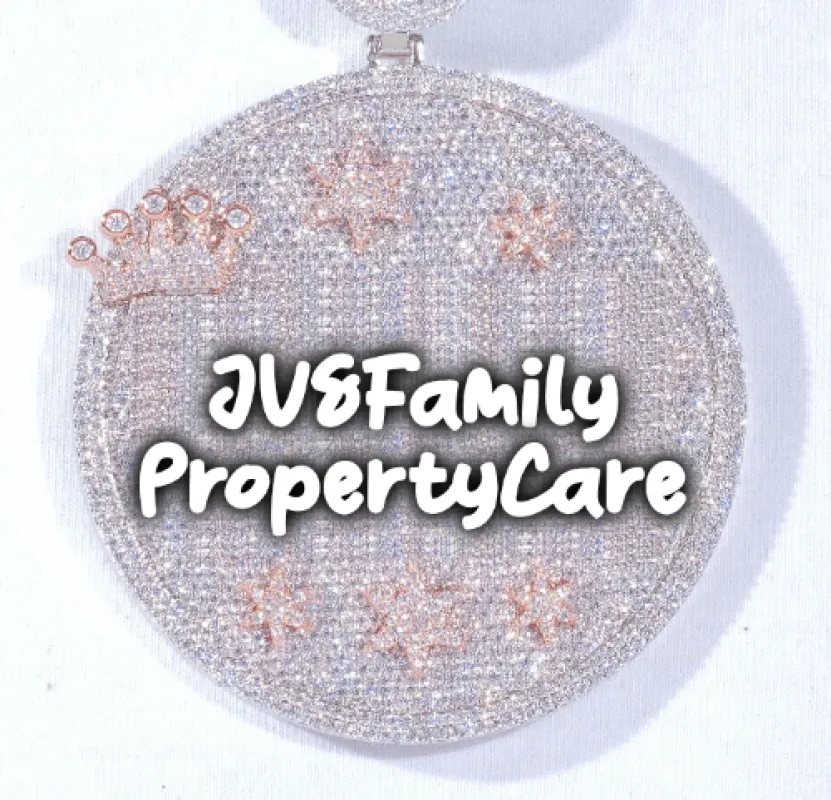 CUSTOM LETTER NECKLACE 3D BIG CROWN DISC sold by The GUU Shop