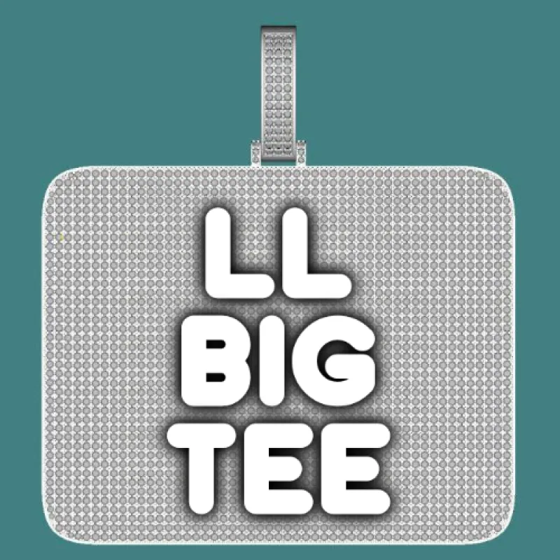 CUSTOM LETTER NECKLACE 3D BIG SQUARE sold by The GUU Shop