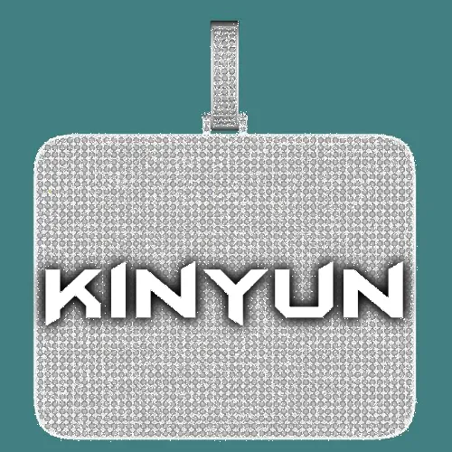 CUSTOM LETTER NECKLACE 3D BIG SQUARE sold by The GUU Shop